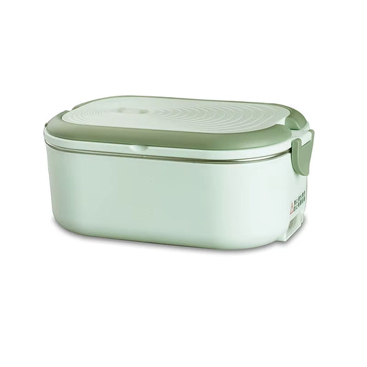 EU US Plug Electric Heated Lunch Box Meal Food Heater 220V 110V 1L Travel Outdoor Work Food Warmer Container Stainless Steel Set